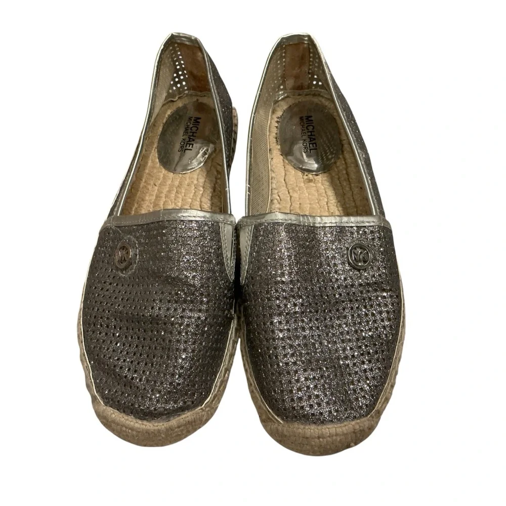 Michael Kor Kendrick slip on fine mesh perforated espadrille slip on shoes 6.5